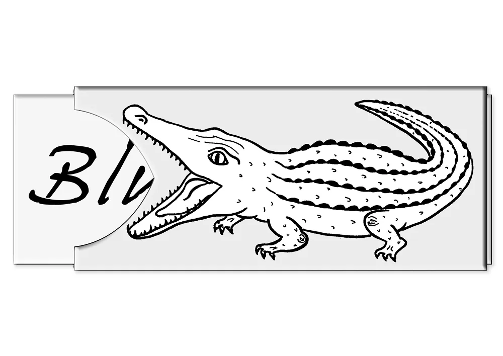 Lässpel Läskrokodil