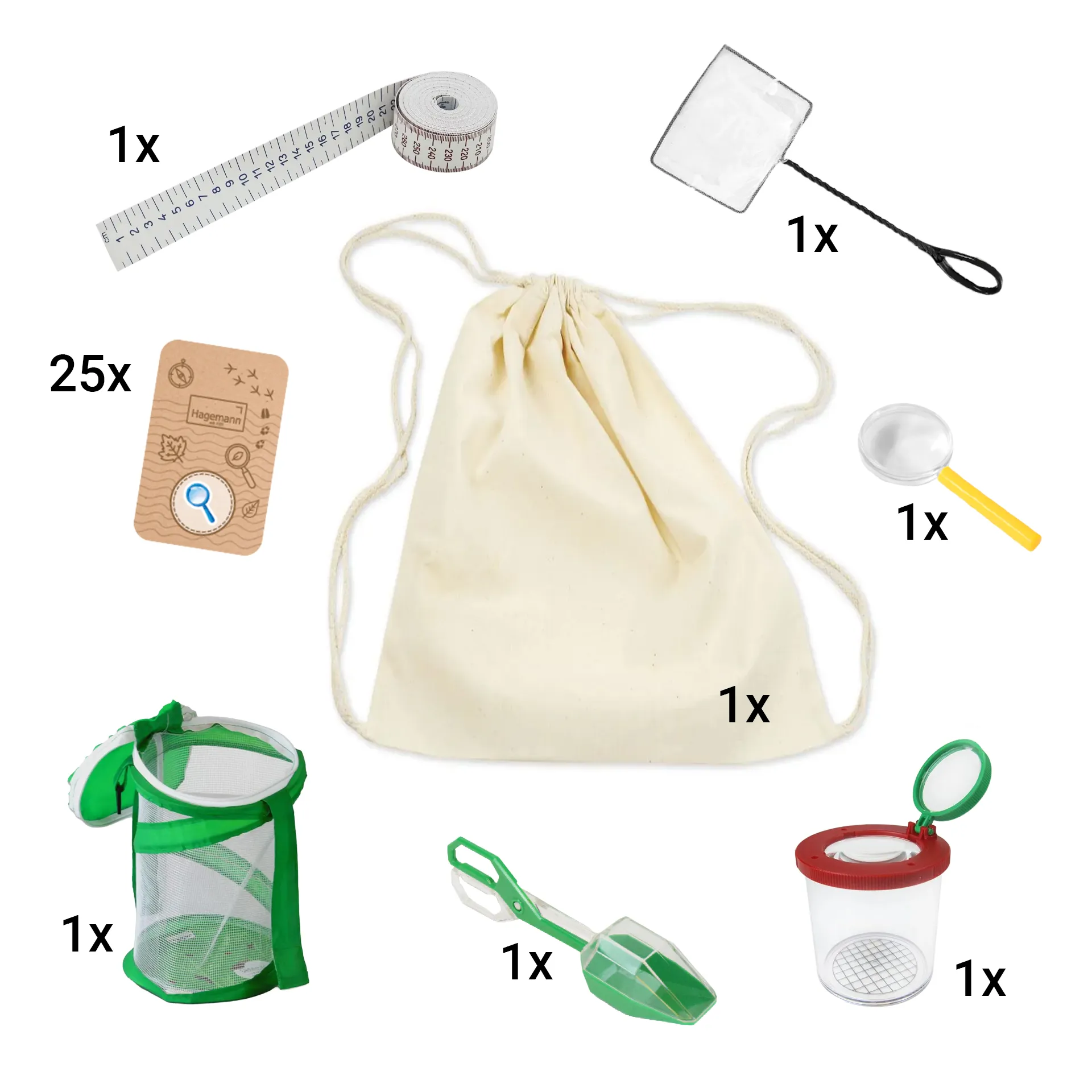 Forscher-Tasche "Natur", 7-tlg.