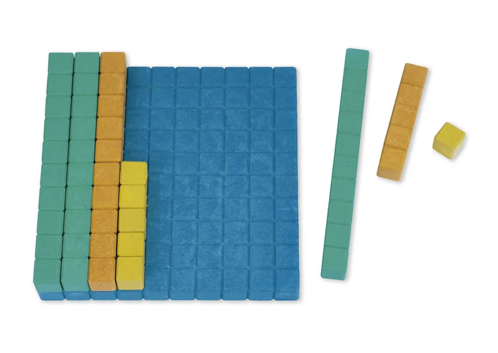 Klassenset MAB-basispakket, 452-delig, getallen t/m 1.000, gekleurd