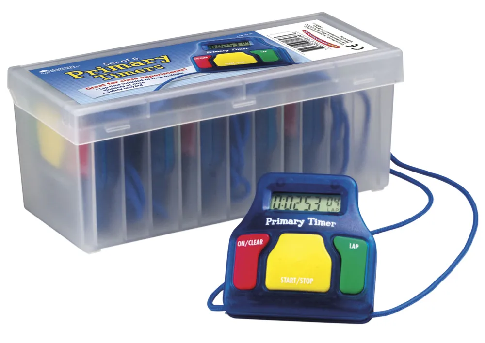 Digitale stopwatches, 6-delige set