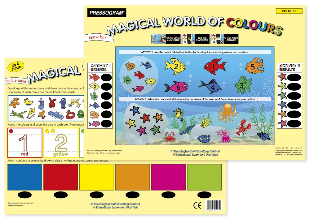 TimeTEX Magic Board "World of colors" engelska