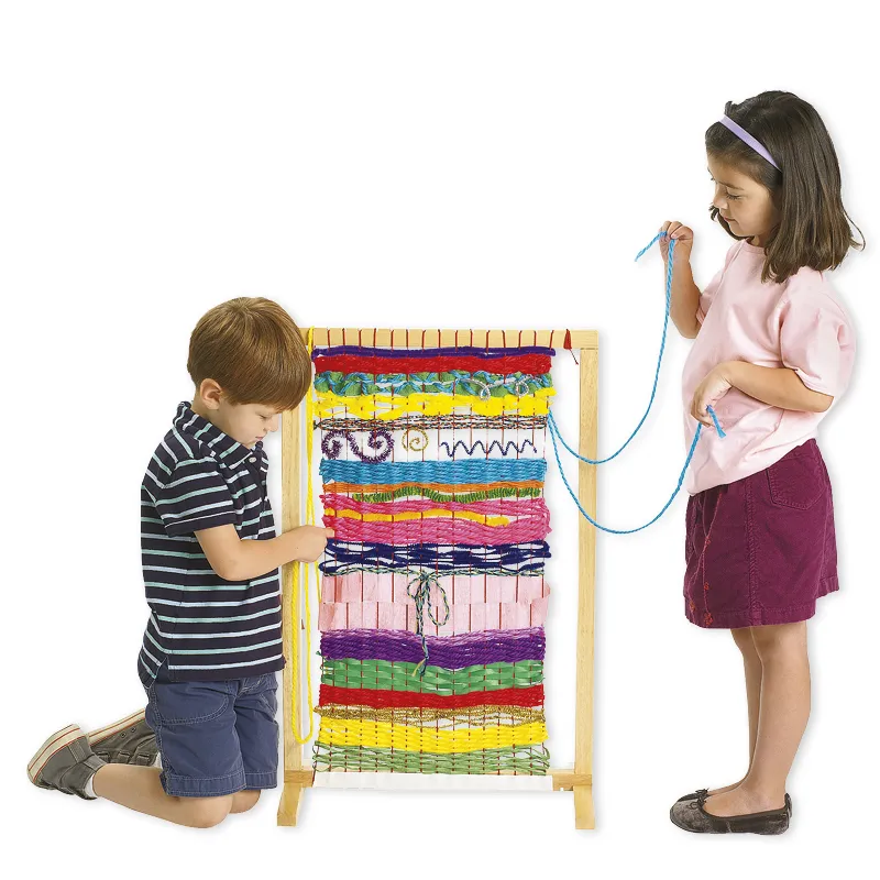Großer Webrahmen mit Standfüßen, 50x30x76 cm