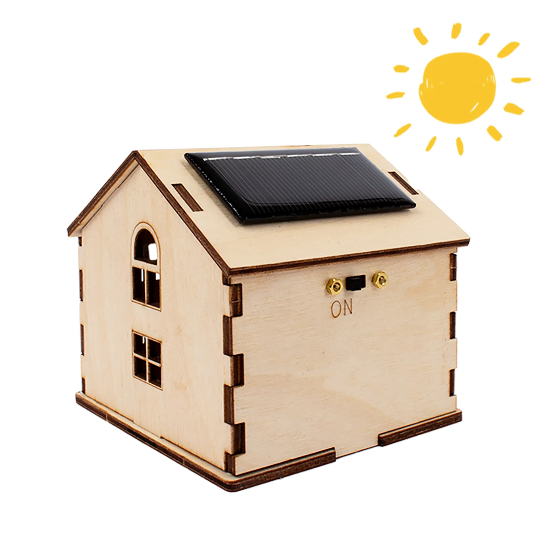 Bastelset "Solarhaus mit Speicher", 13-tlg.