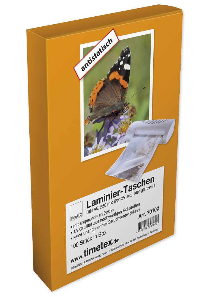 Laminavimo vokai A5 2x80 mic, matinis paviršius, 100 vnt.