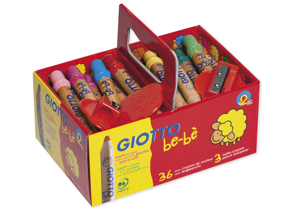 GIOTTO be-bé Jumbo-Farbstifte, 39-tlg.