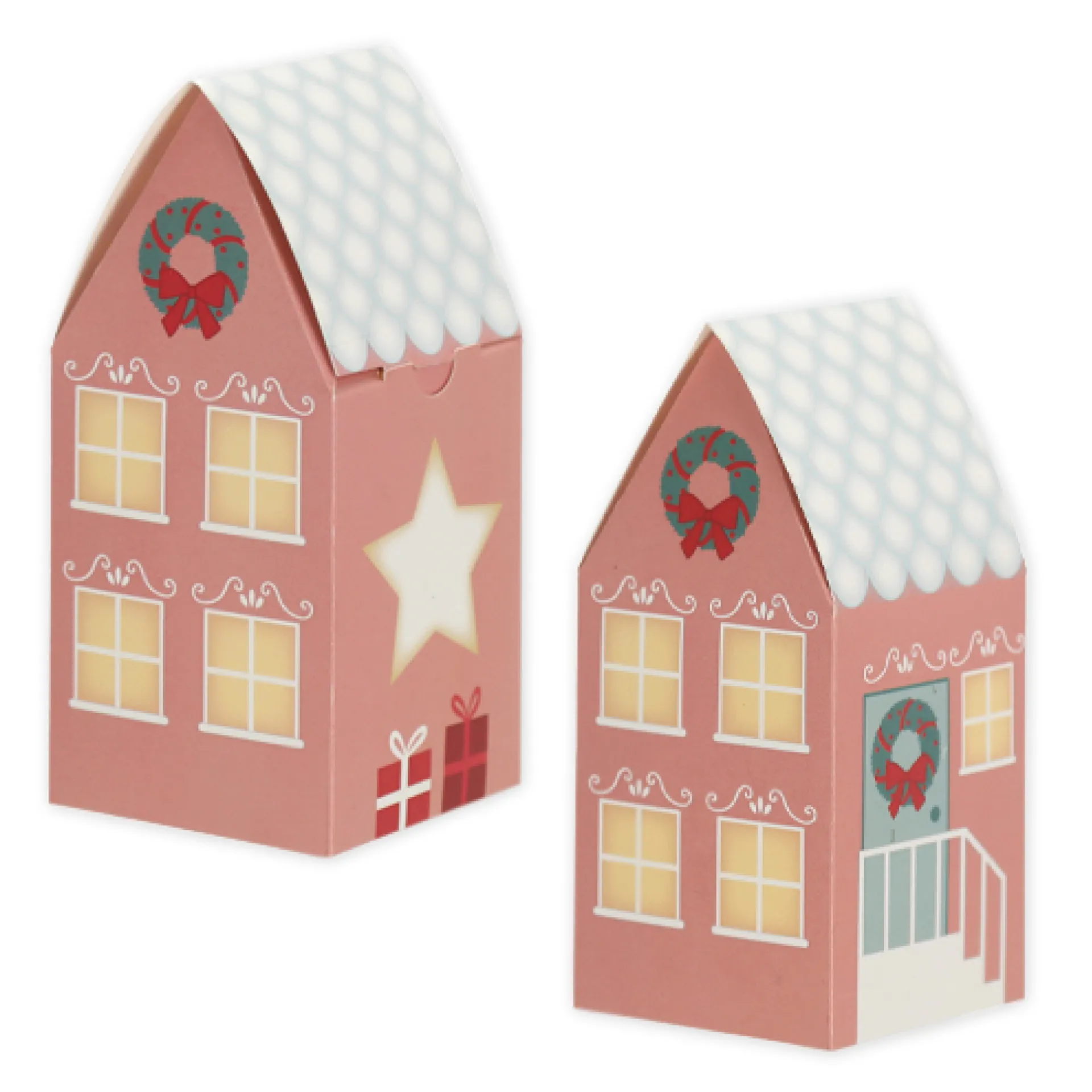 Bastelset "Adventskalender Adventshaus", 24-tlg.