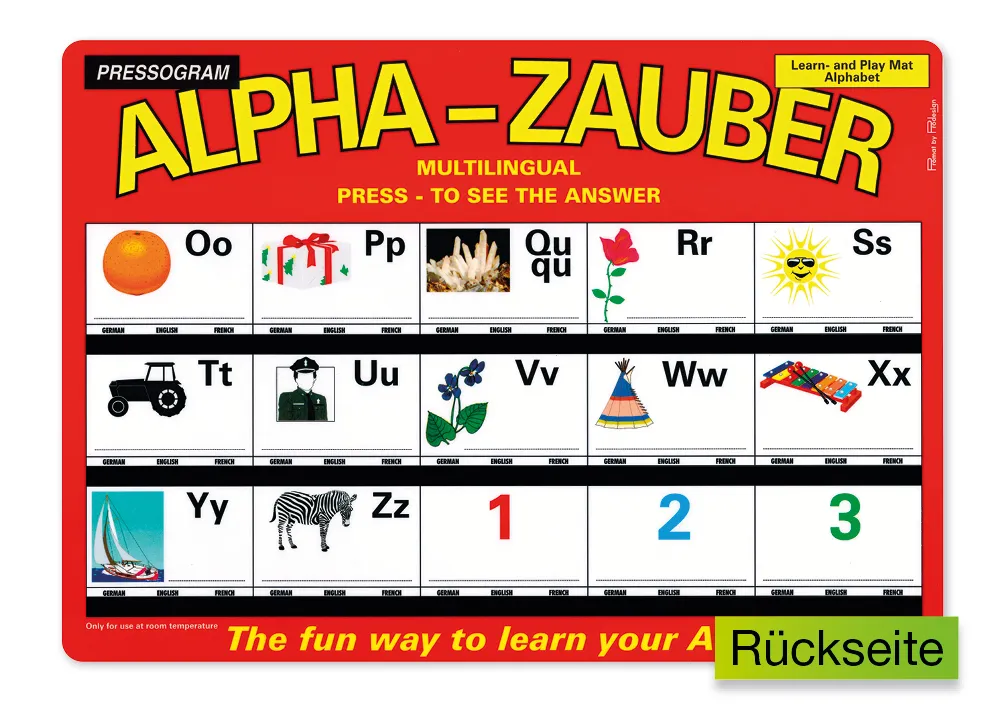 TimeTEX Zaubertafel "ABC" Mehrsprachig Englisch