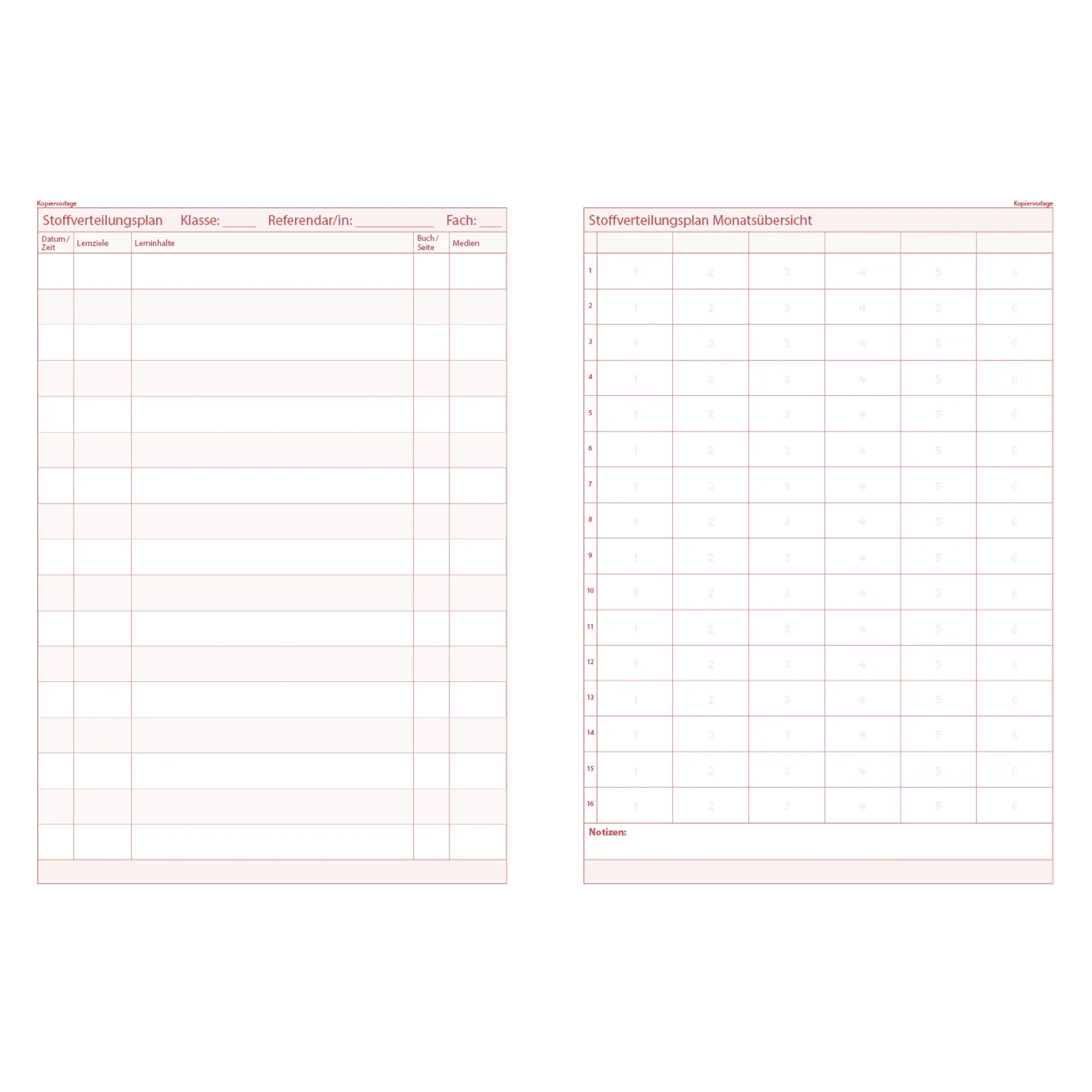 TimeTEX Referendariats-Planer "Documento lose Blatteinlage", A4