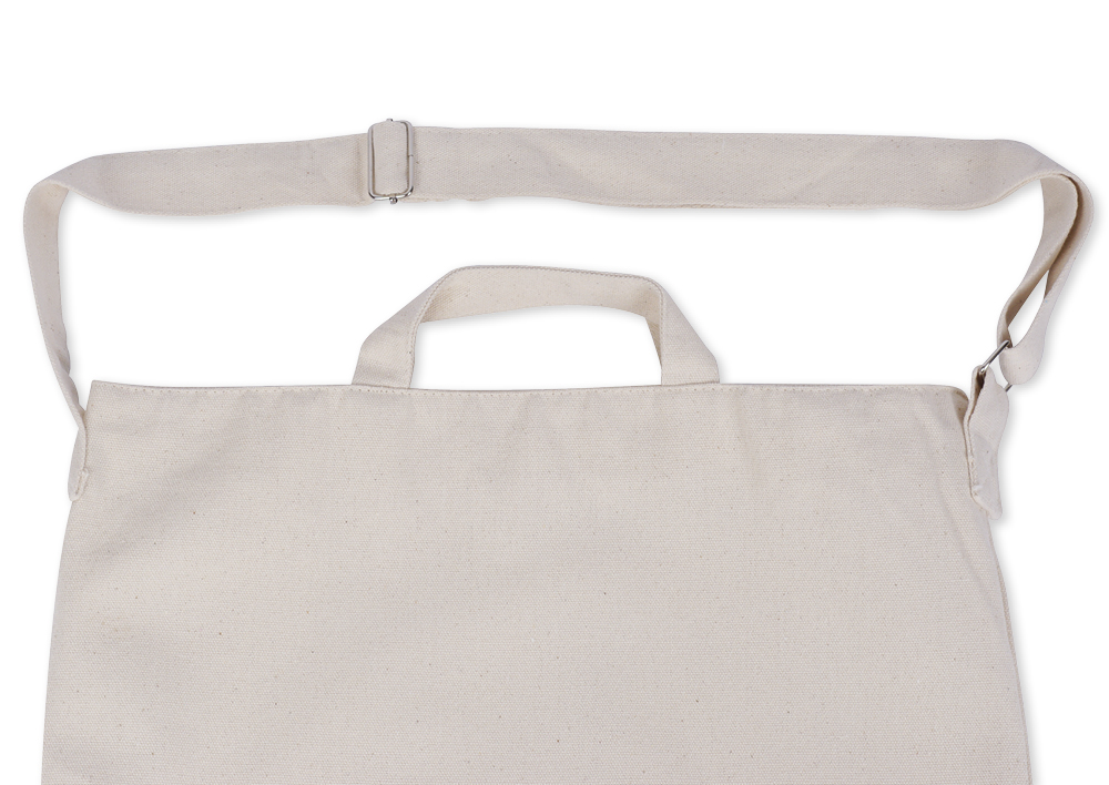 Katoenen tas naturel, 25x41 cm, met hengsel