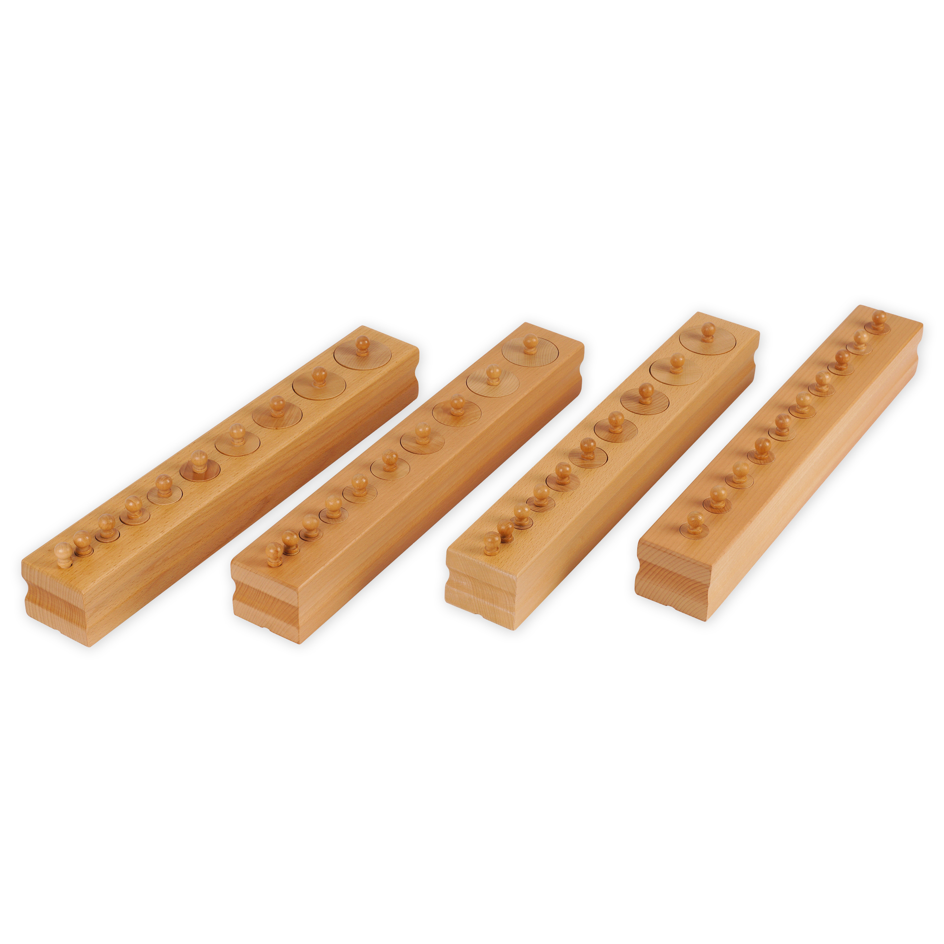 TimeTEX Set Block mit Zylindern 1-4 "Montessori Premium"