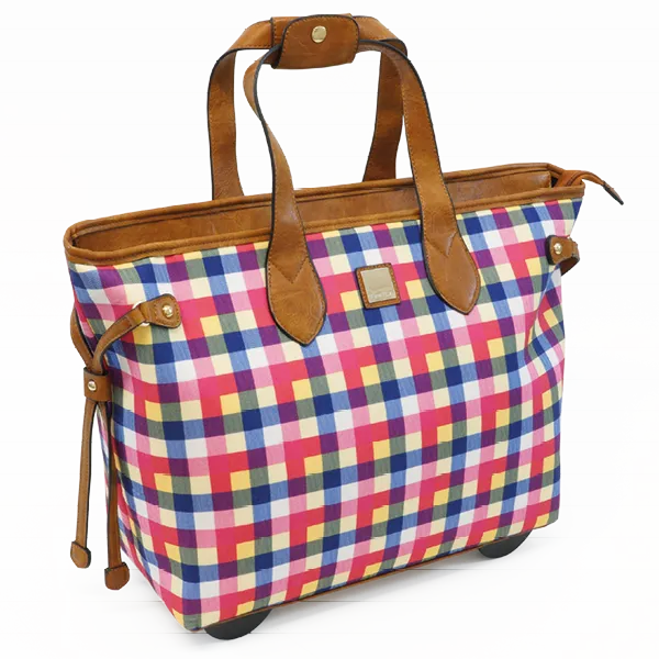TimeTEX Handtaschen-Trolley "Bella", bunt-kariert II./SO