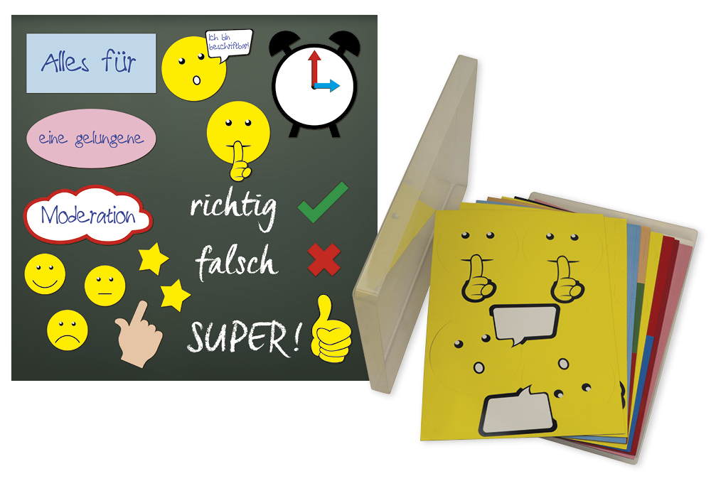 Moderations-Material magnetisch, 64-tlg., in Box