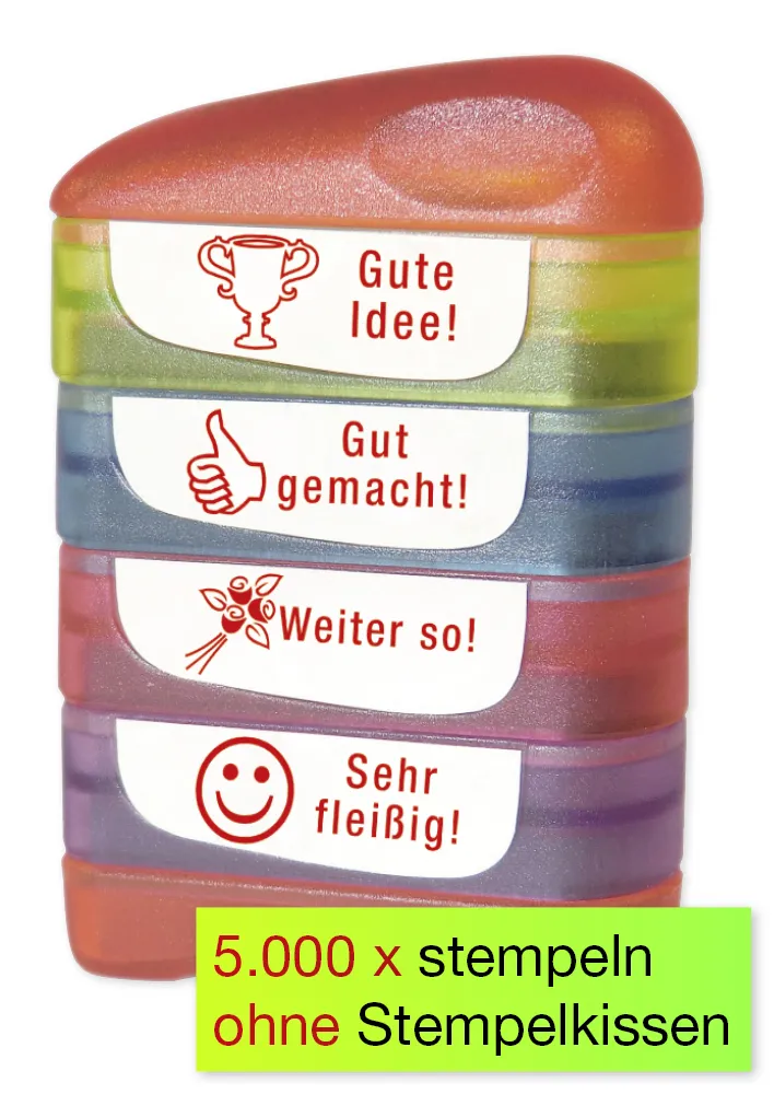 Siebdruck-Stempel "Perpetuum", 4 in 1, "Gute Idee"