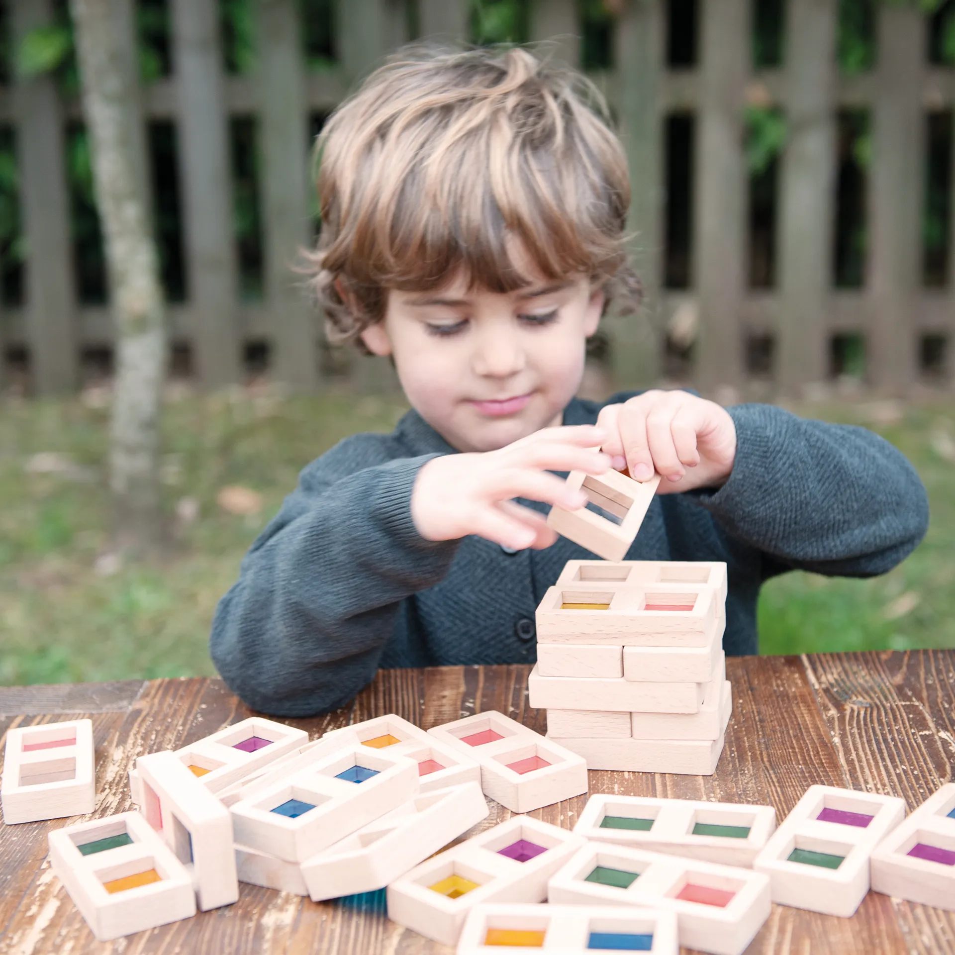 Farb-Domino "Regenbogen", 29-tlg.
