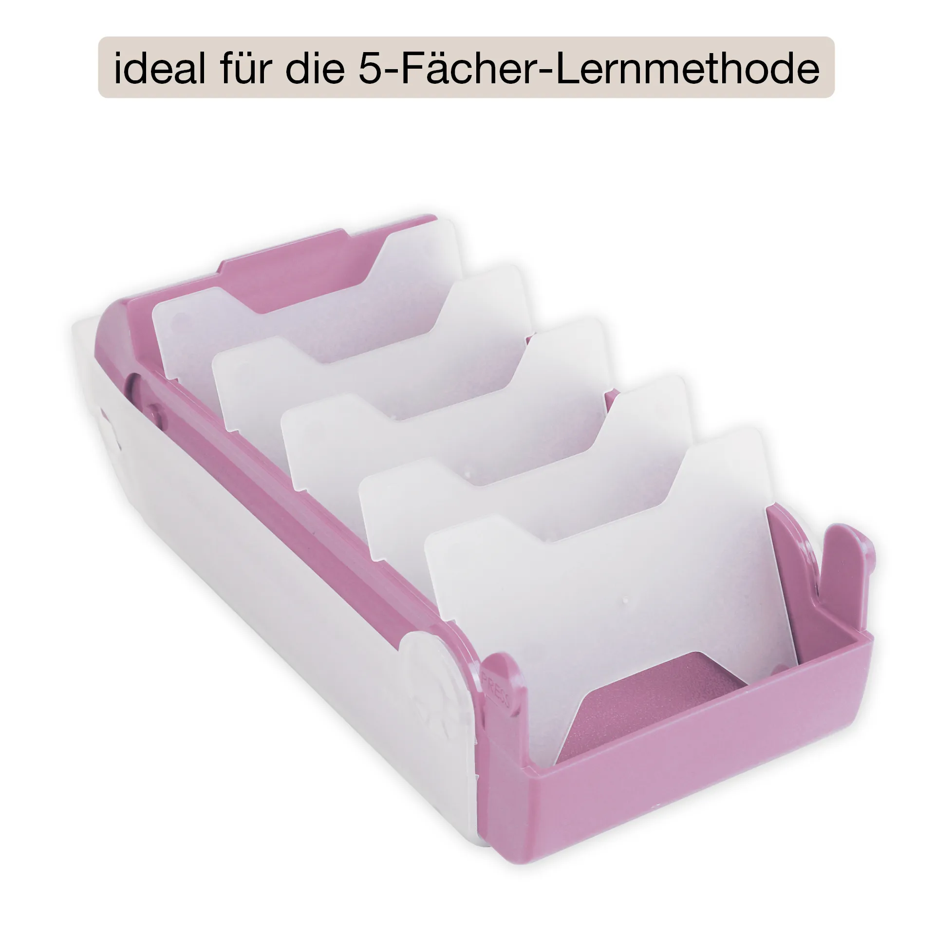 Lernbox A8 Kunststoff mit 100 Lernkärtchen