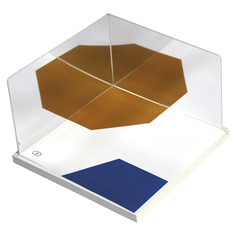 Geometrie-Eckspiegel mit Grundplatte, 18-tlg.