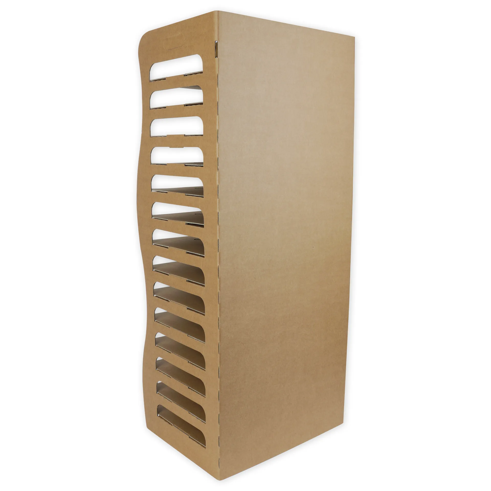 Papier-Trockenregal aus Pappe, 14 Böden, 110x47x36 cm