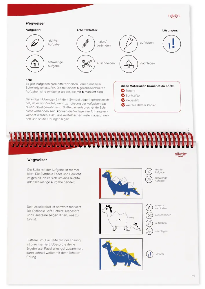 Nikitin Material: Kniha cvičení a herních šablon pro kostky vzorů N1