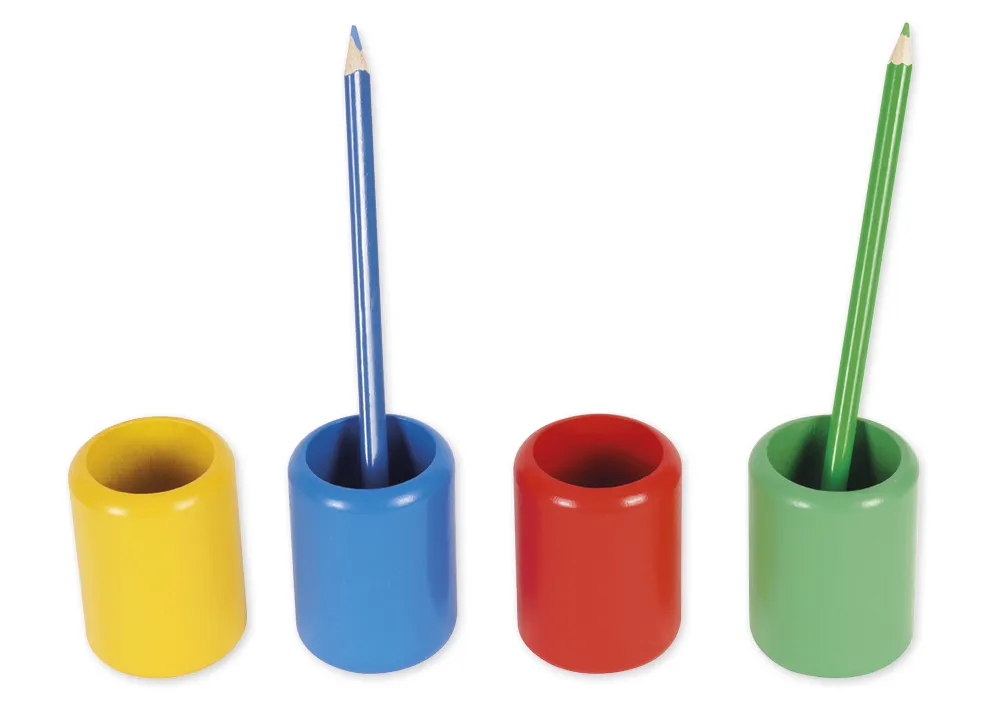 TimeTEX set med 11 färgpennstativ "Montessori Premium"