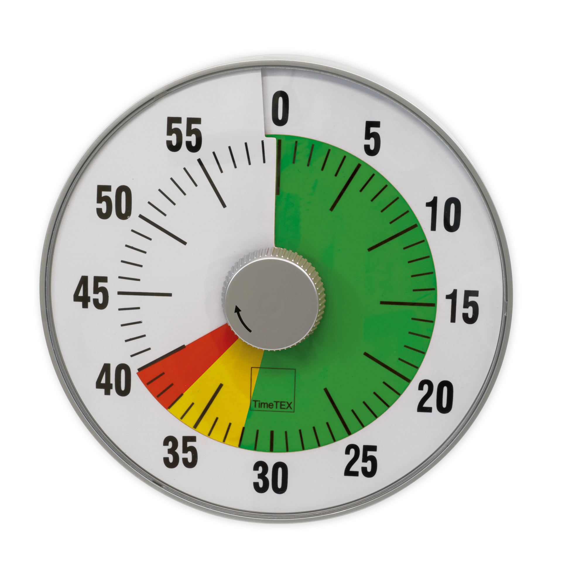 TimeTEX tidslängd klocka "tyst" L, 19 cm  med ljus korsskiva