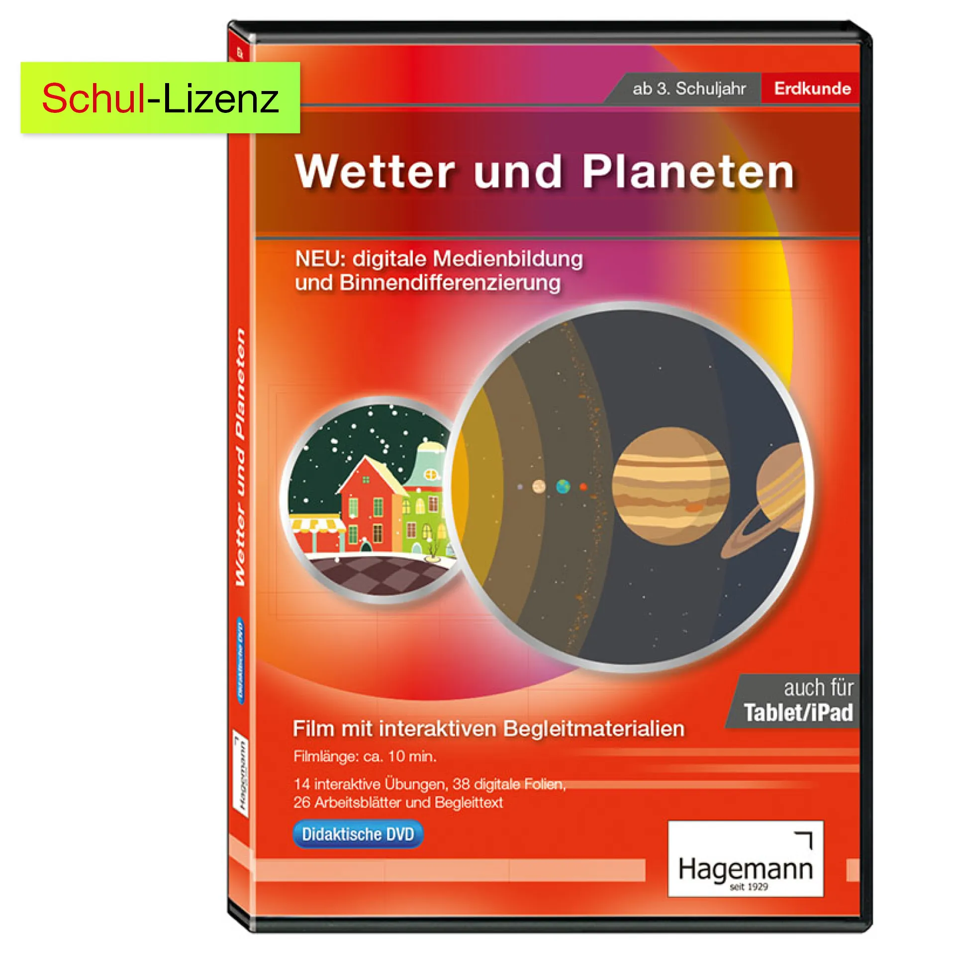 Didaktische DVD "Wetter und Planeten", tabletfähig