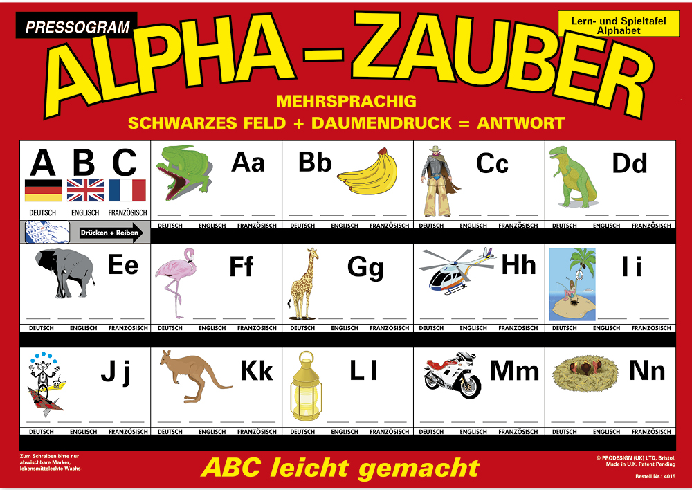 TimeTEX Zaubertafel "ABC" Mehrsprachig TimeTEX Zaubertafel "ABC" Mehrsprachig