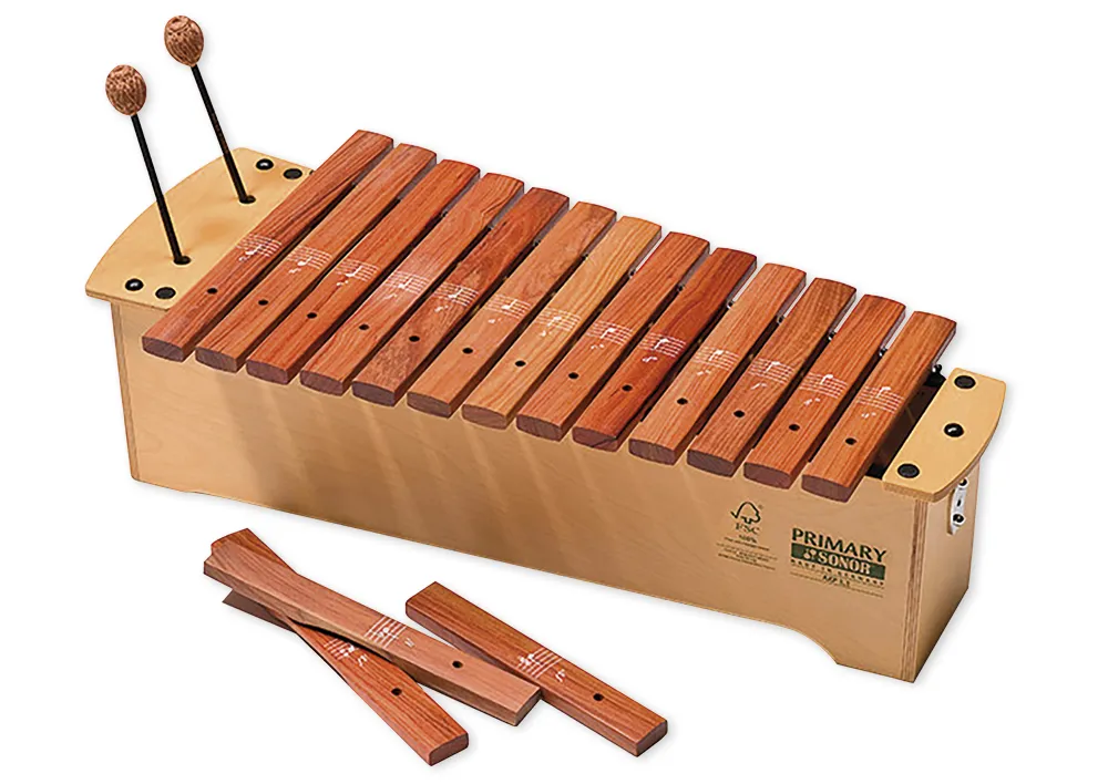 SONOR Xylophon, Alt c1-a1 + fis1, b1, fis2, mit Notenaufdruck, AXP 1.1 DE aus Smart Serie