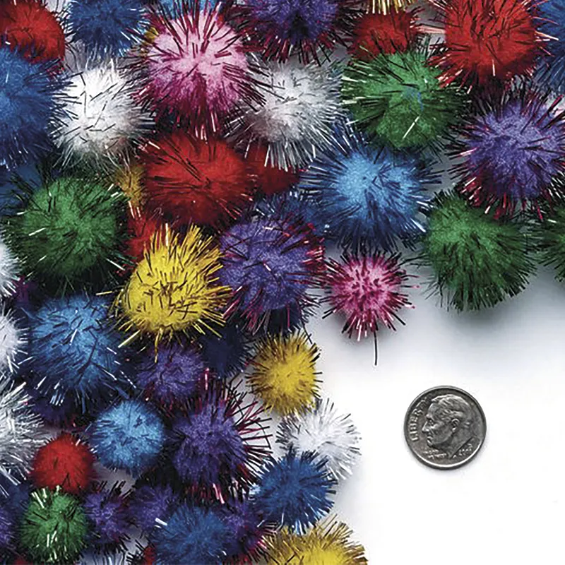 Glitzer-Pompons, 300-tlg.
