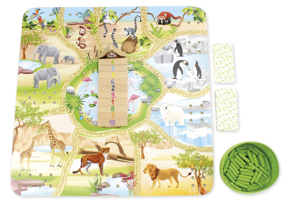 beleduc Lernspiel "Joe's Zoo", 96-tlg.