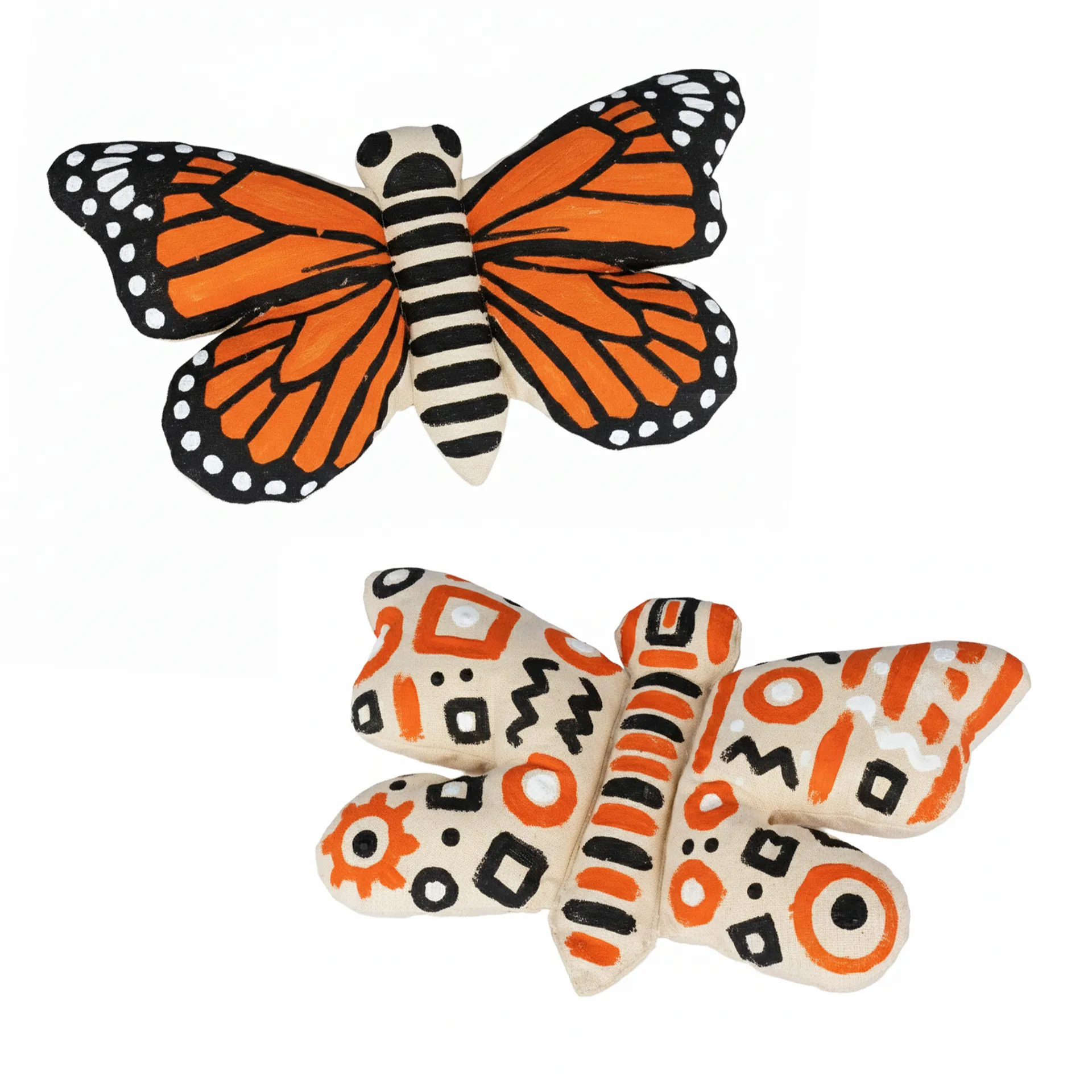 Stoff-Schmetterling zum Bemalen, 18x26 cm