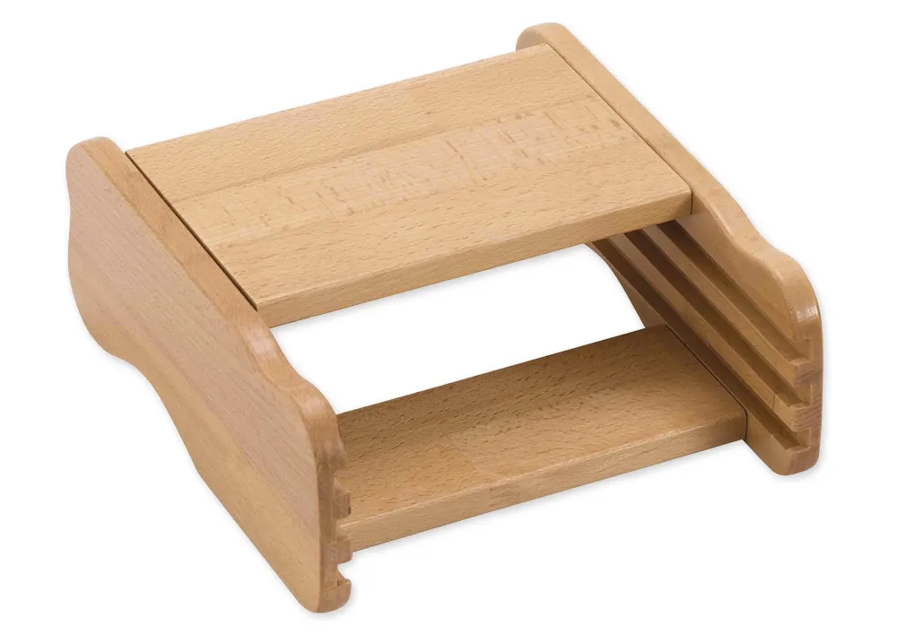 TimeTEX-låda med 3 fack för de botaniska pusslen "Montessori Premium"