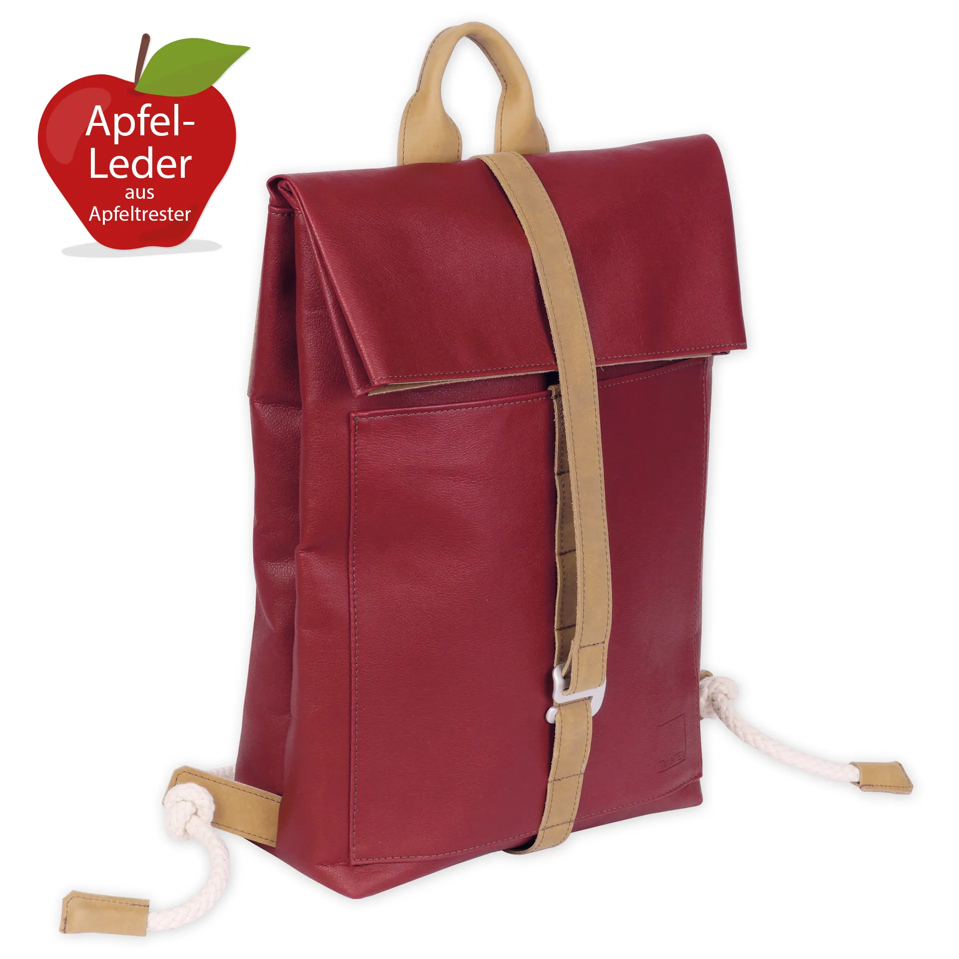 TimeTEX Lehrer-Rucksack "Sacci Pure" aus Apfelleder