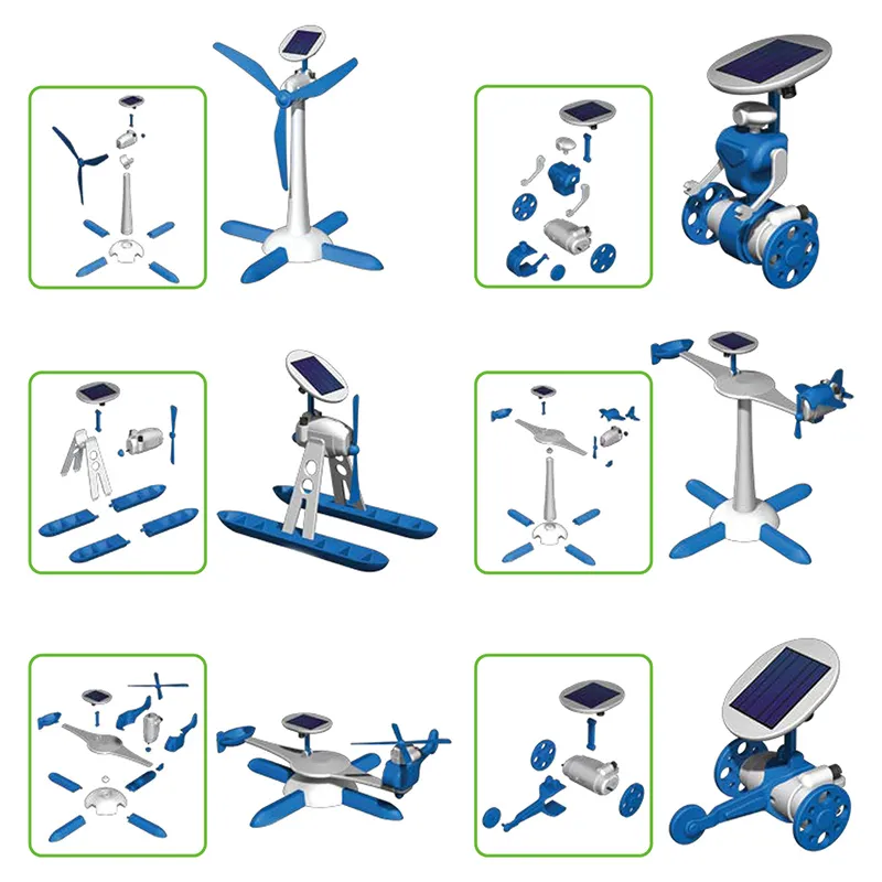 Bausatz "Solar-Modelle 6in1", 44-tlg. Bausatz "Solar-Modelle 6in1", 44-tlg.