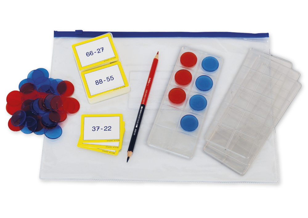 TimeTEX Schüler-Übungsset "Zahlenraum bis 20", 46-tlg. in Dokumentenmappe