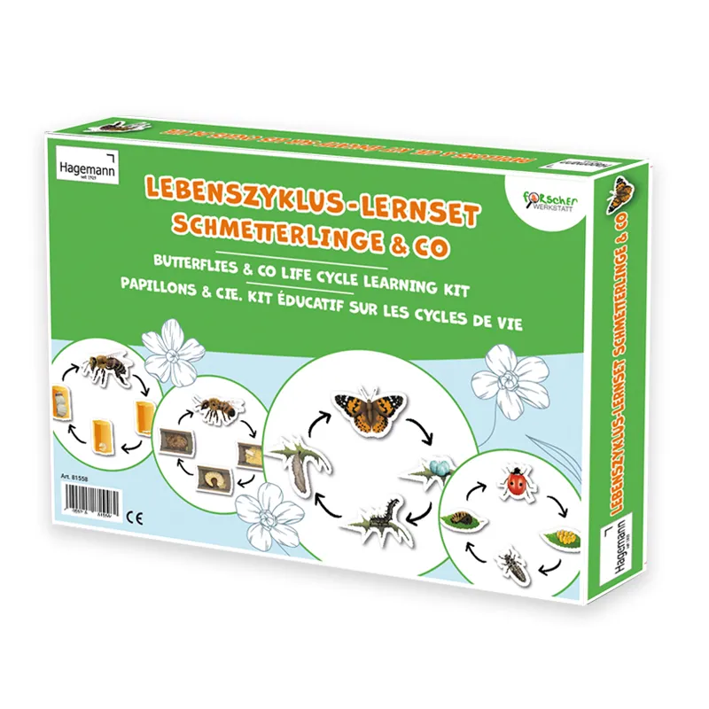 Set Lebenszyklus "Schmetterlinge & Co.", magnetisch, 32-tlg.