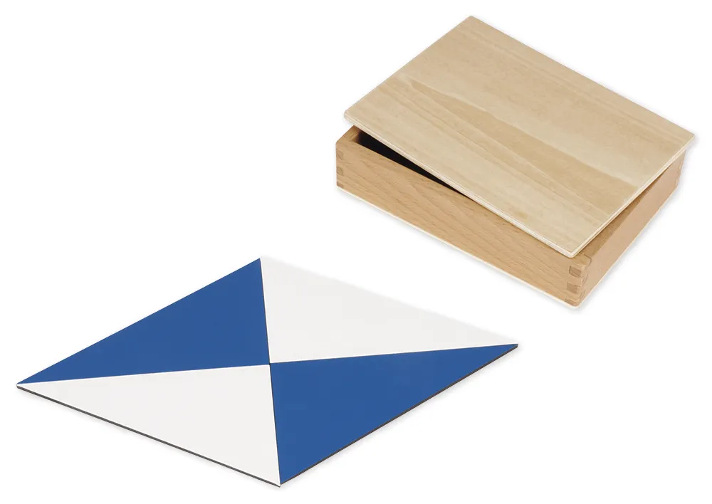 TimeTEX Tolv blå trekanter "Montessori Premium"