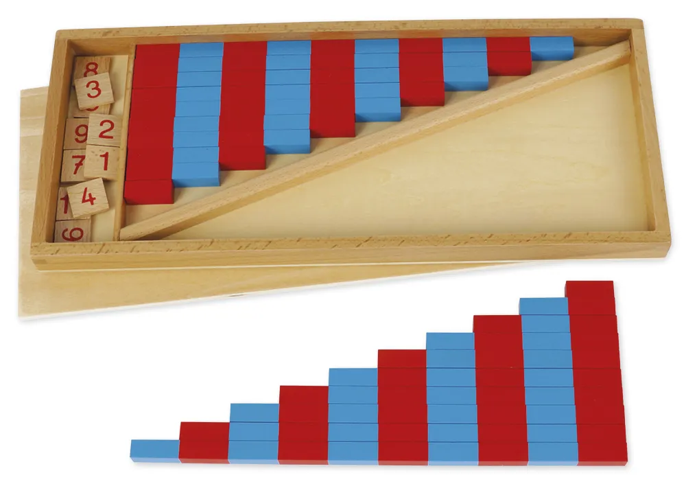 TimeTEX Malé číselné tyčky "Montessori Premium"