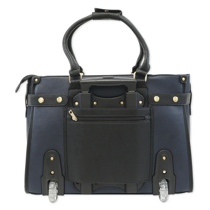 TimeTEX Handtaschen-Trolley "Bella", blau-schwarz