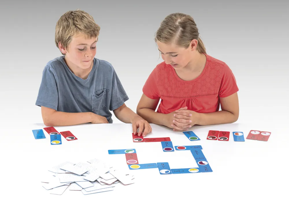 Bruchrechen-Domino XL, 60-tlg.