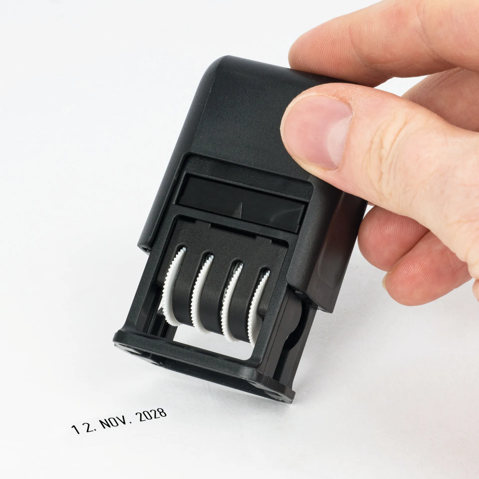 Datums-Stempel "kompakt", selbstfärbend, schwarz