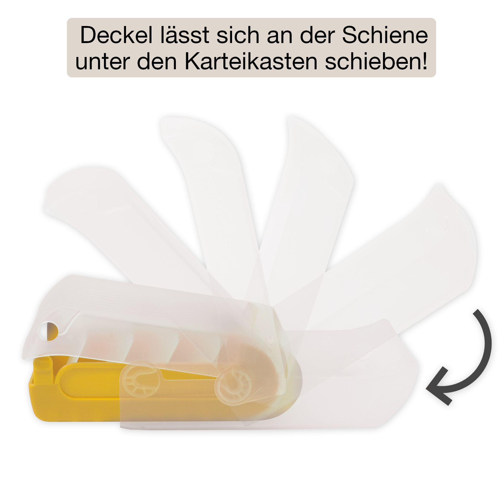 Lernbox A8 Kunststoff mit 100 Lernkärtchen