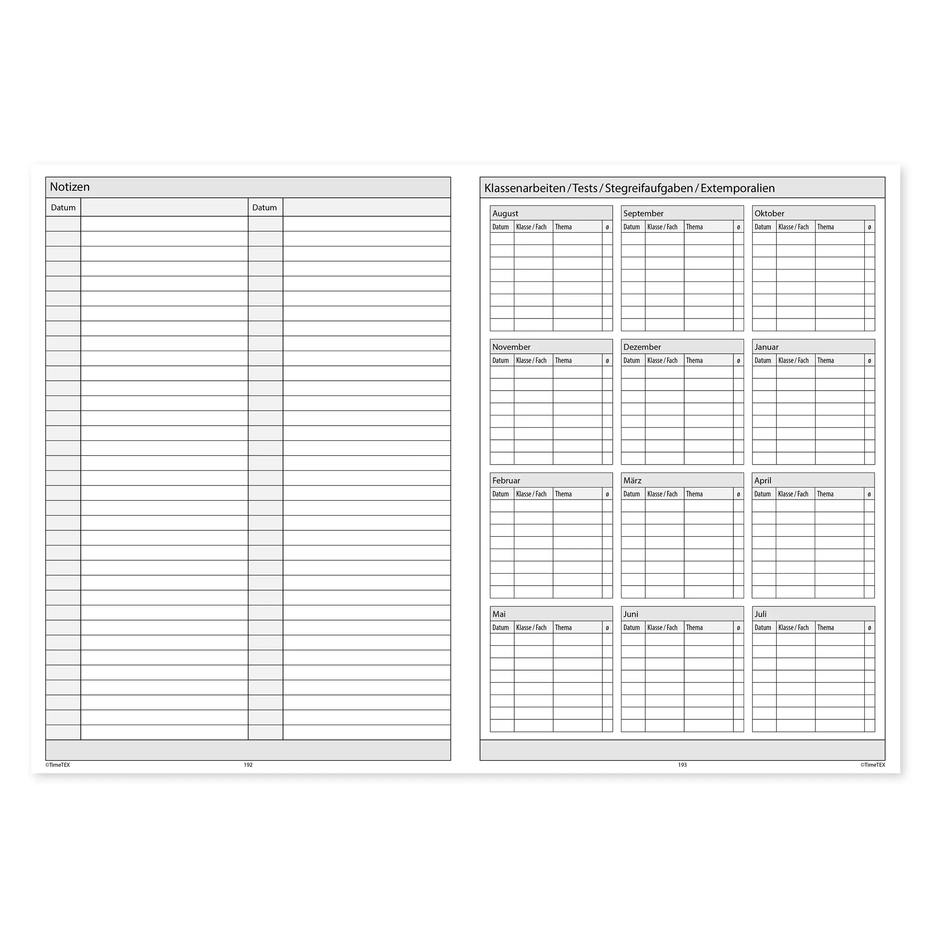Natura-Planer-Set 2026/2027 A4-Plus