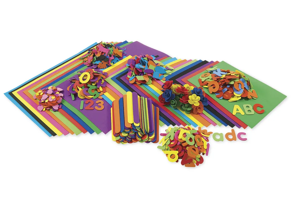 Gruppen-Bastelset Moosgummi groß, 914-tlg.