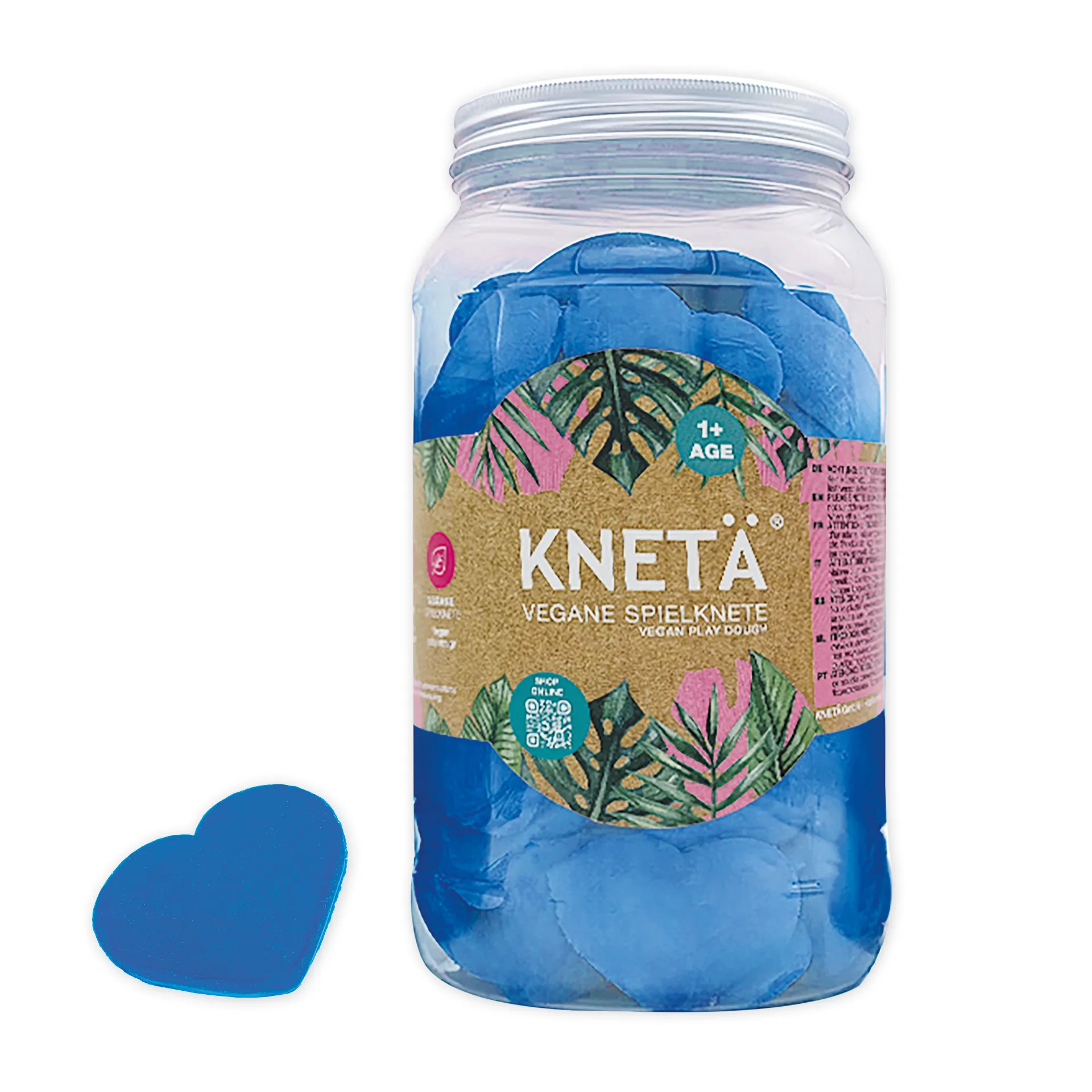 Zachte klei "Knetä" hartvorm, vegan, 80 stuks