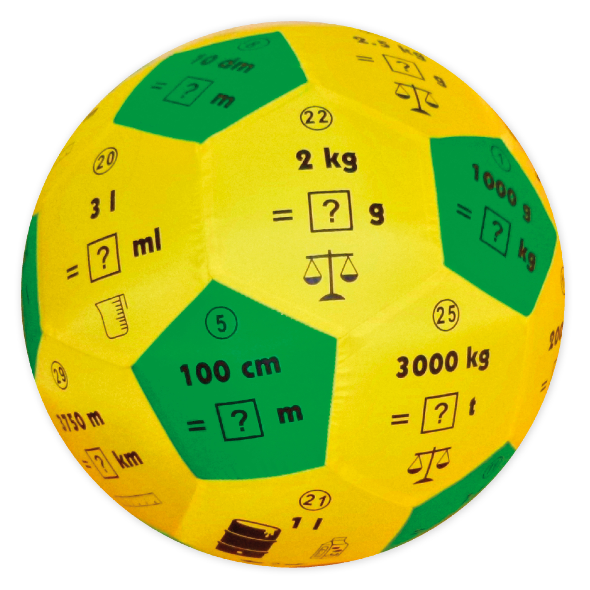Pedagogisk spelboll "Pello" - måttenheter