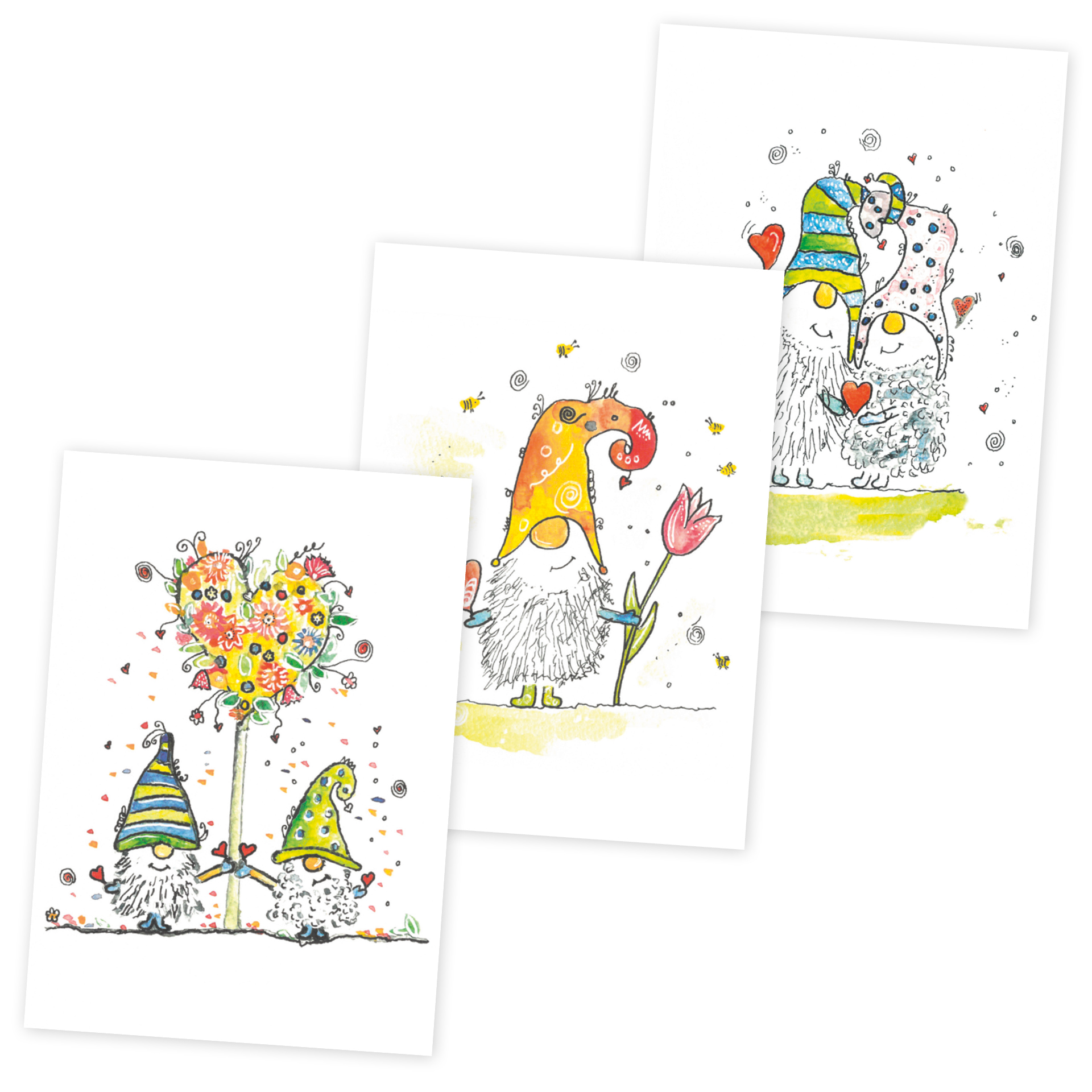 Känslo- och känslakort XL A4 "Berättelser från tomtarnas liv", 26 stycken.