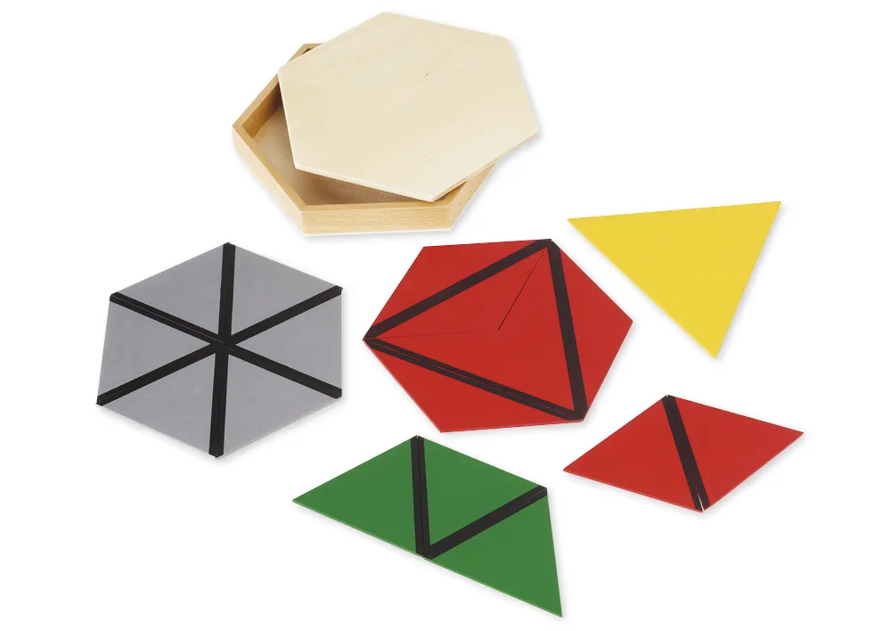 5 boîtes de triangles constructeurs TimeTEX « Montessori Premium »
