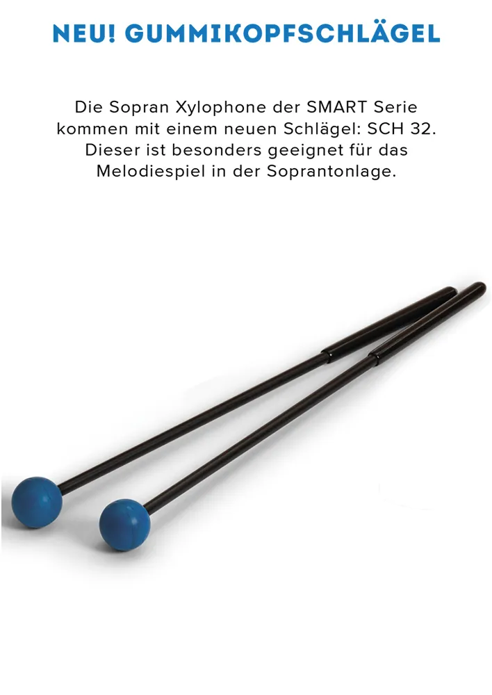 SONOR SMART Xylophon, Alt c1-a2 + fis1, b1, fis2, mit Schlägel, zum Stapeln, ASX 100 DE