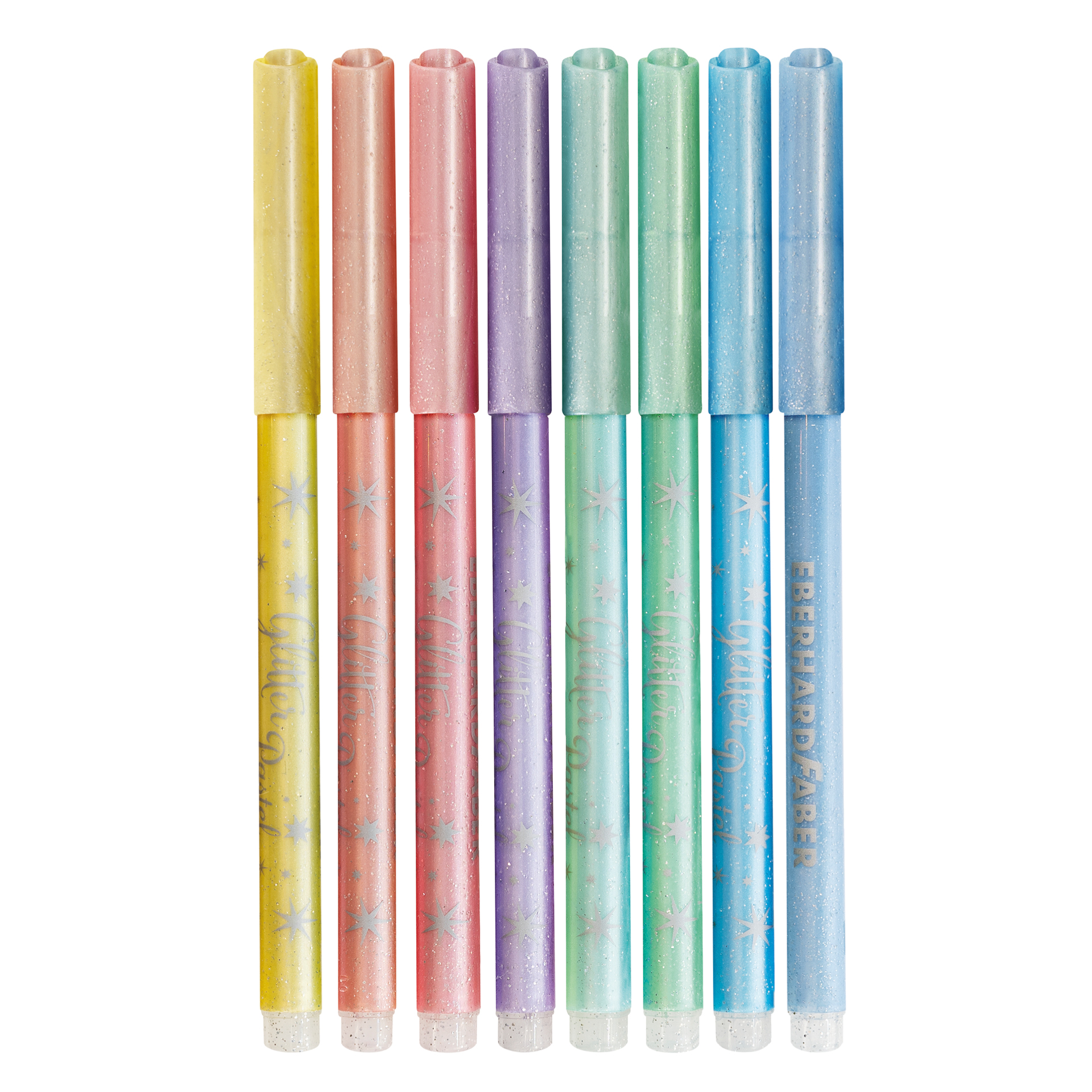 TimeTEX Eberhard Faber Glitter Pastel Filzstifte, 8 Stück