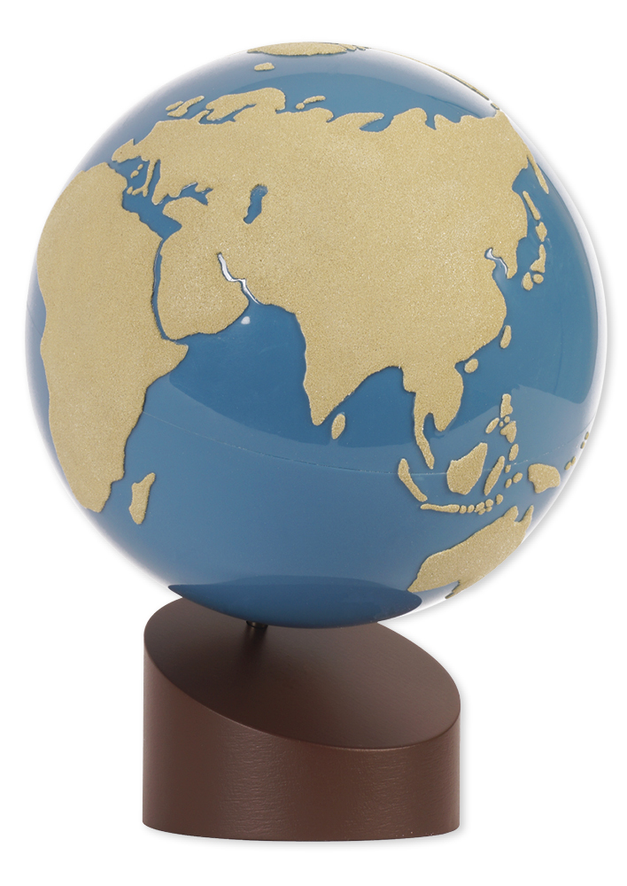 TimeTEX Globus Land und Wasser, Sandpapier "Montessori Premium"